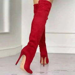 Sexy High Heel Suede Pointy Boots