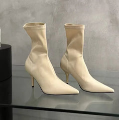 Autumn High Heel Ankle Boots