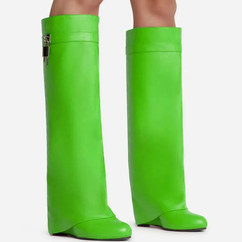 Shark Lock Women Boots