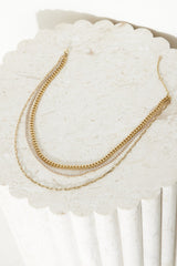 18k Gold Plated Fashion Chains Necklace Gold
