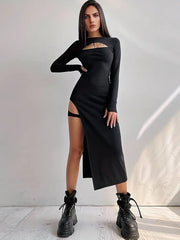 Strapless Long Sleeve Bodycon Dress