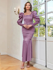 Strapless Ruffle Ruched Dress