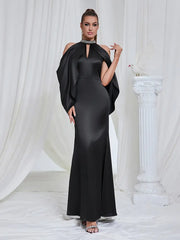 Off-Shoulder Hollow Neck Dress