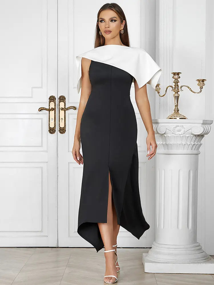 Black & White Bodycon Dress