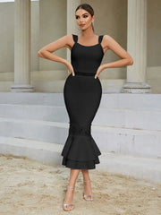 Lace Bandage Fish-tail Dress