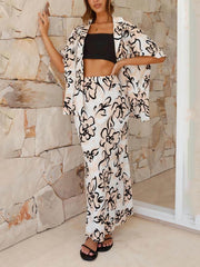 Botanical Floral Print Casual Co-ord Set