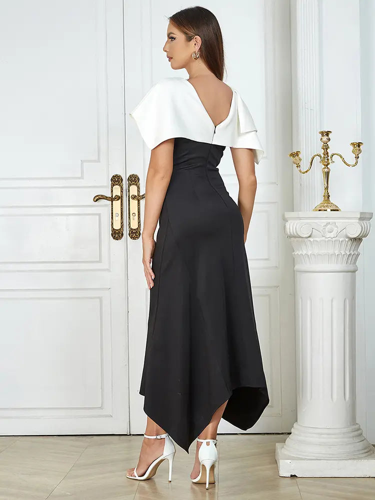 Black & White Bodycon Dress