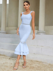 Lace Bandage Fish-tail Dress