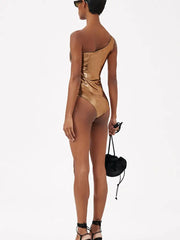 Floral Cutout Swimsuit Set