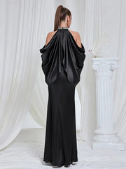 Off-Shoulder Hollow Neck Dress