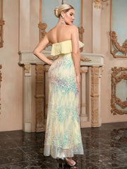 Strapless Sequin Bodycon Dress