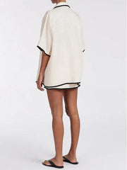 NOIR CREAM Skirt Set