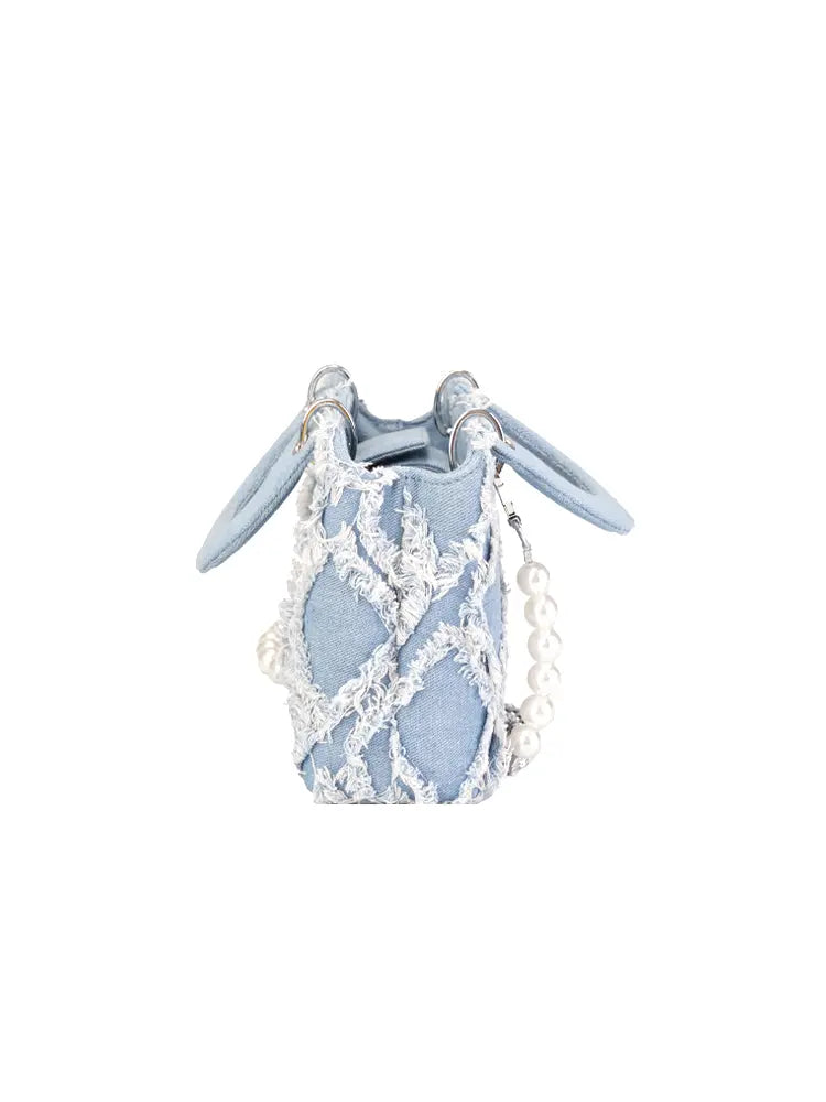 Summer New Denim Flap Shoulder & Top Handle Bag