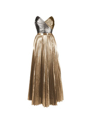 Cutout Gold Patchwork One-Piece Skirt Set