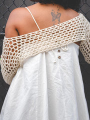 Casual Knitted Bolero And Midi Dress