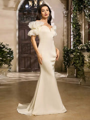 Strapless Mesh Back Dress