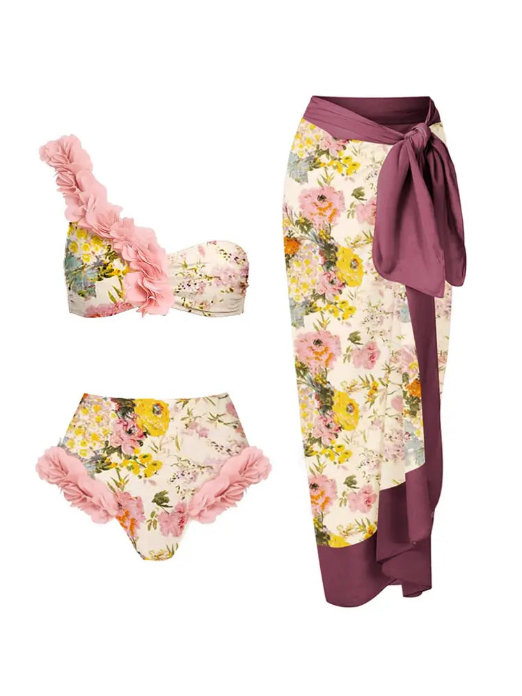 Handmade Appliqué Bikini Set
