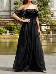 Strapless Sequin Mesh Dress