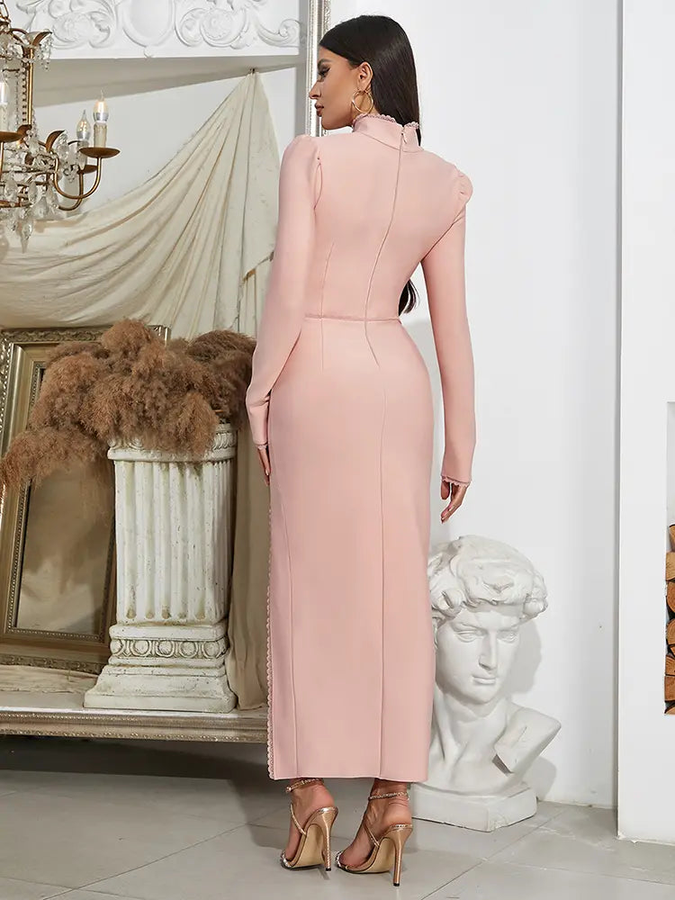 Fashion Long Sleeve Strapless Dress