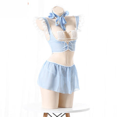 Naughty Wife Lingerie French Maid Set Role Play Costume