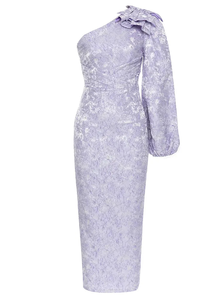Fashionable Strapless  Long Sleeve Dress