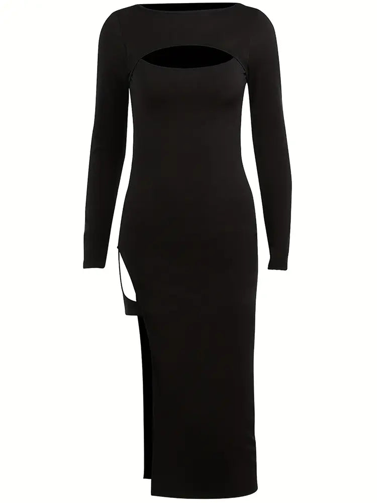 Strapless Long Sleeve Bodycon Dress