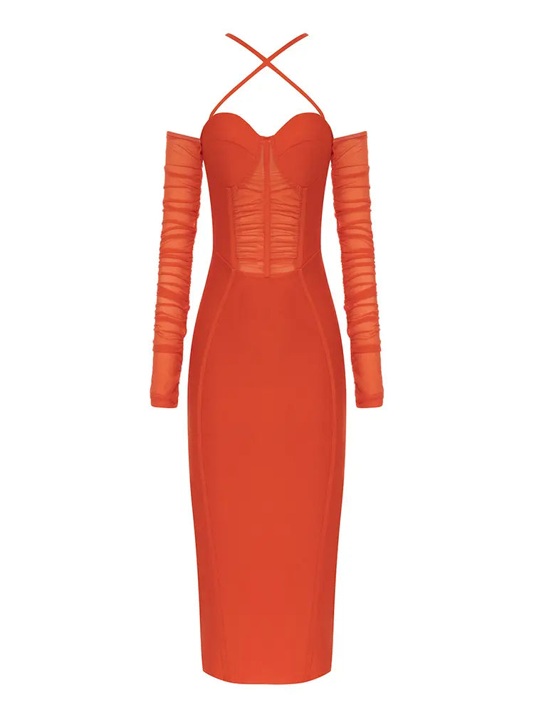 Off-Shoulder Backless Dress