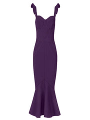Strap Ruffle Hem Dress