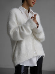 Vegan Knit Long Sleeve Cardigan