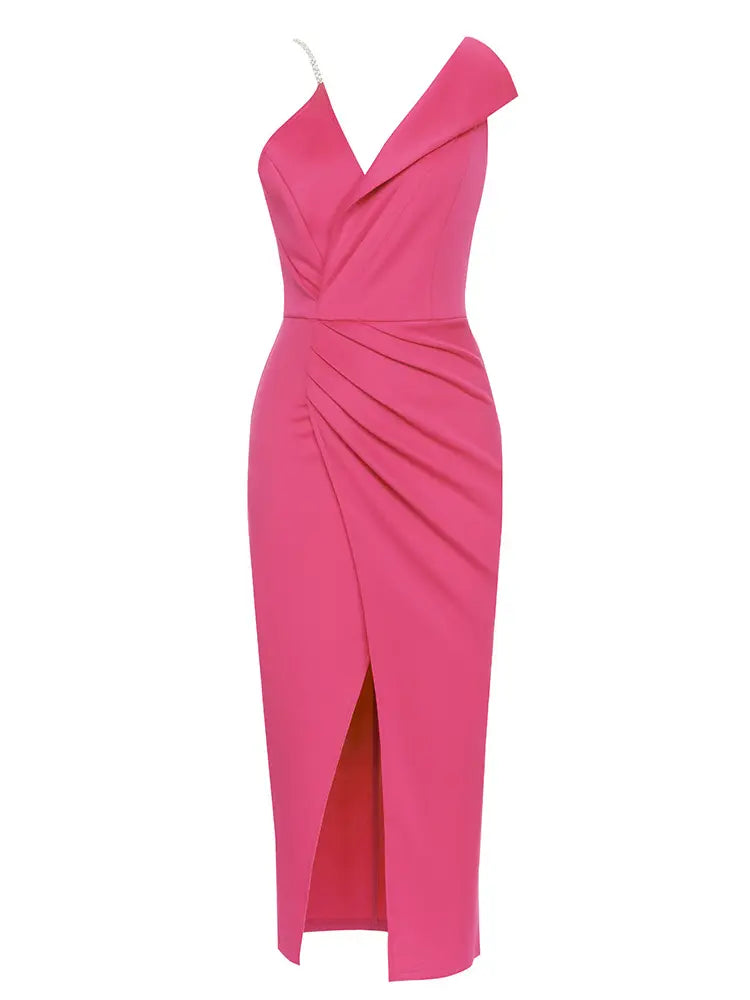 One-Shoulder Sleeveless Dress
