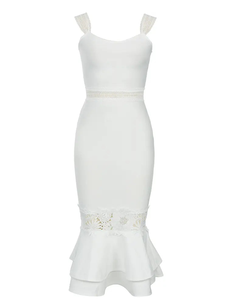 Lace Bandage Fish-tail Dress