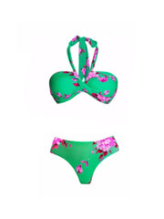 Halter Printed Bikini Set