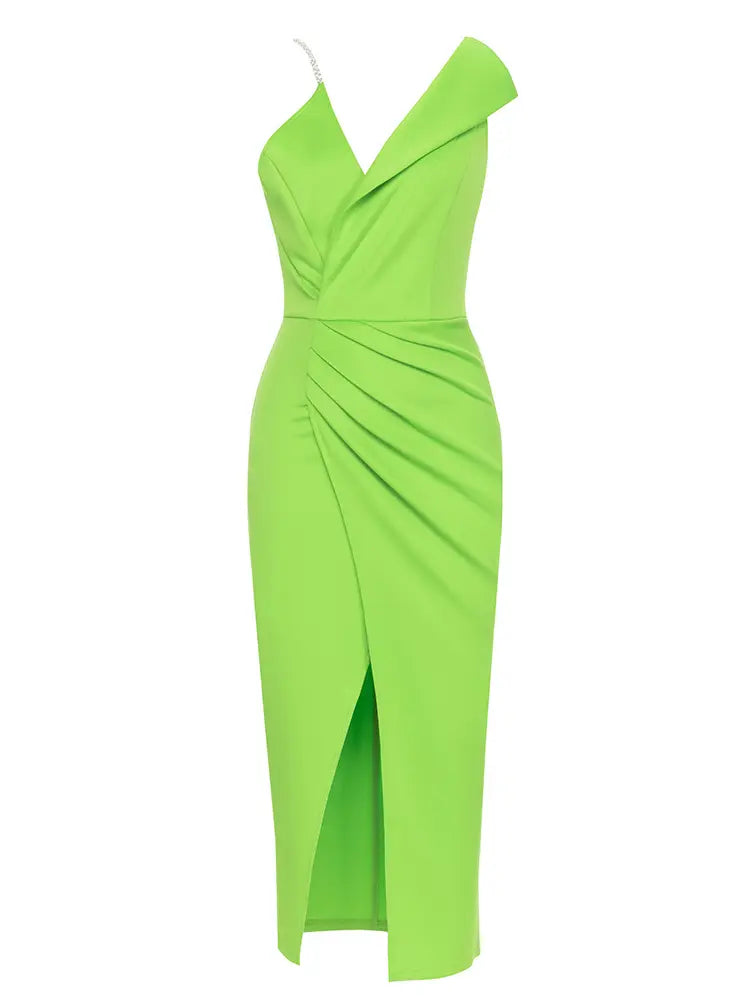 One-Shoulder Sleeveless Dress