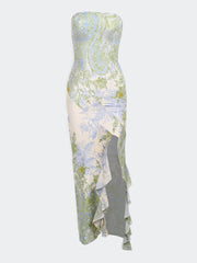 Floral Slit Maxi Dress