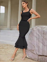 Lace Bandage Fish-tail Dress