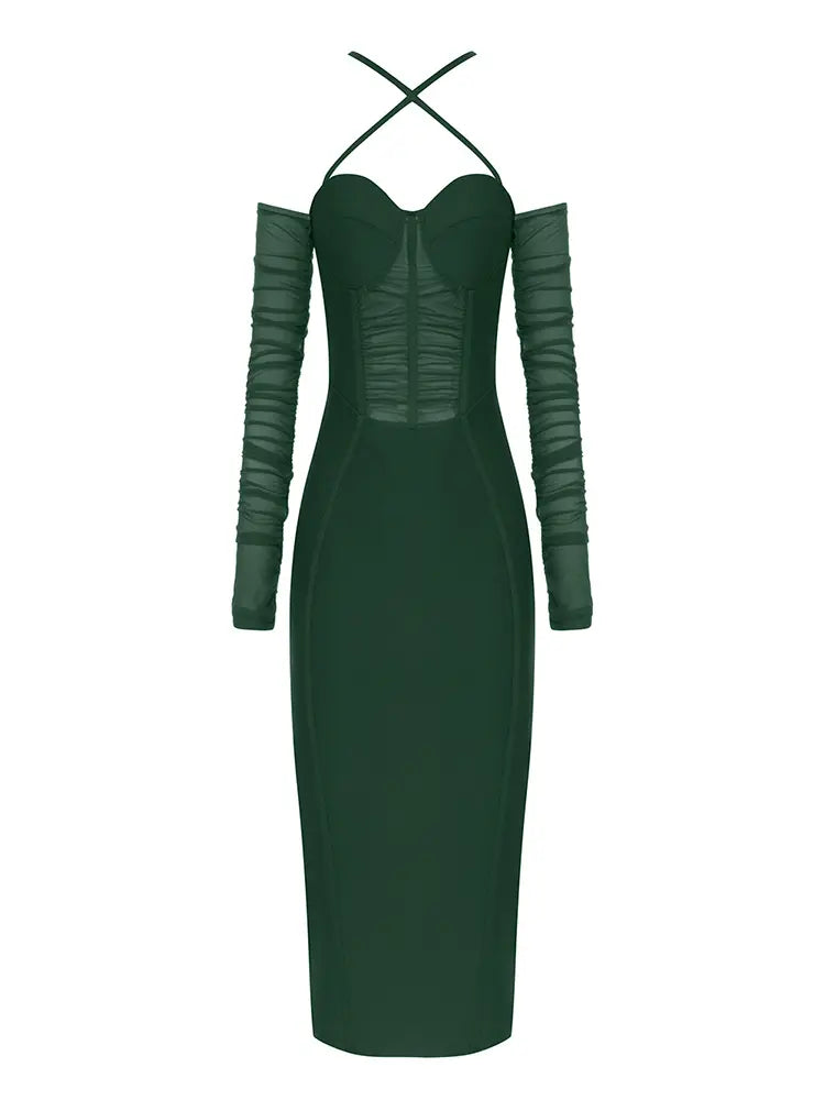 Off-Shoulder Backless Dress