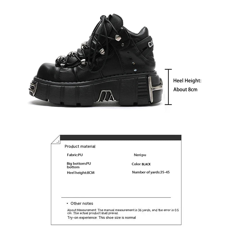 AYUSTONG Brand Punk Style Women Shoes