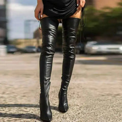 Apricot Thigh High Boots