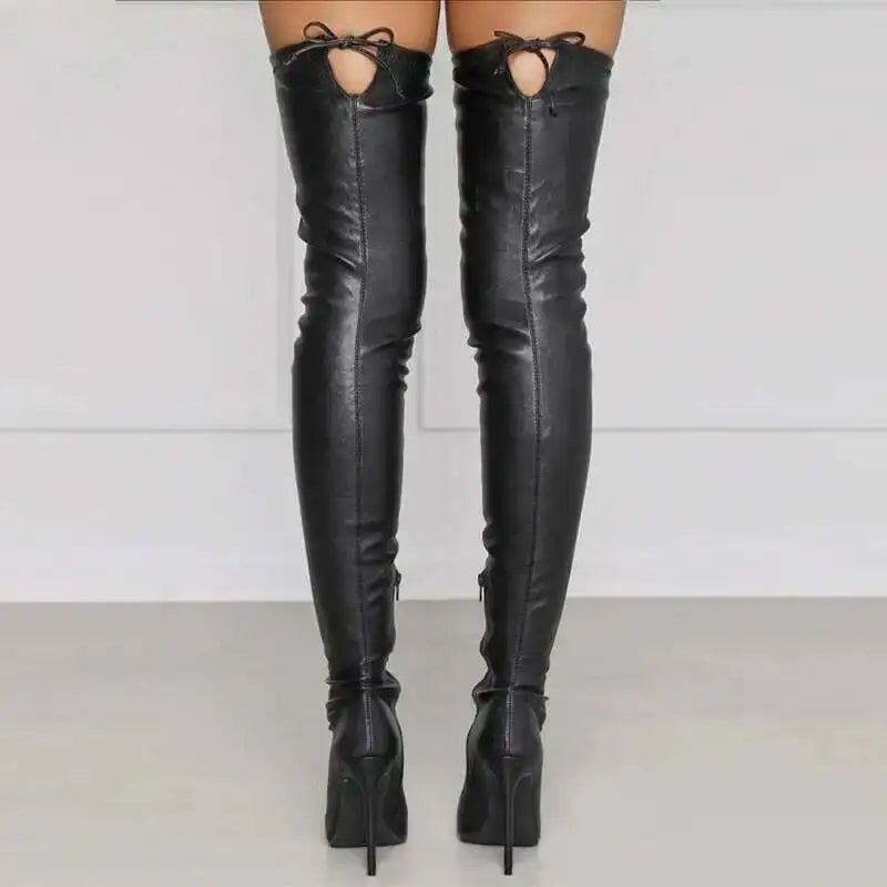 Apricot Thigh High Boots