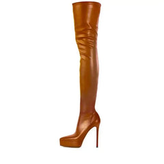 Arden Furtad Spring Platform Elastic Thigh high Boots