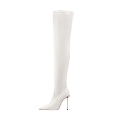 Patent Leather Thin heels Over The Knee Boots