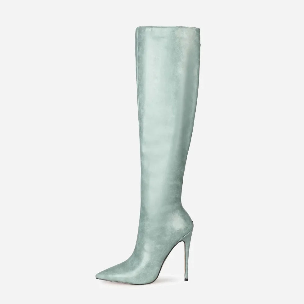 winter Thin heels Knee High Boots