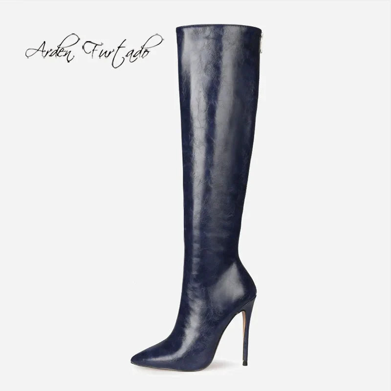 winter Thin heels Knee High Boots