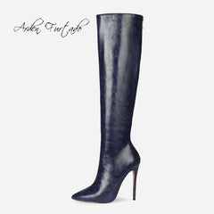 winter Thin heels Knee High Boots