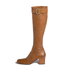 Autumn Belt buckle skinny Boots