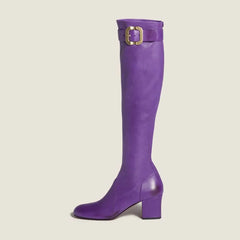 Autumn Belt buckle skinny Boots