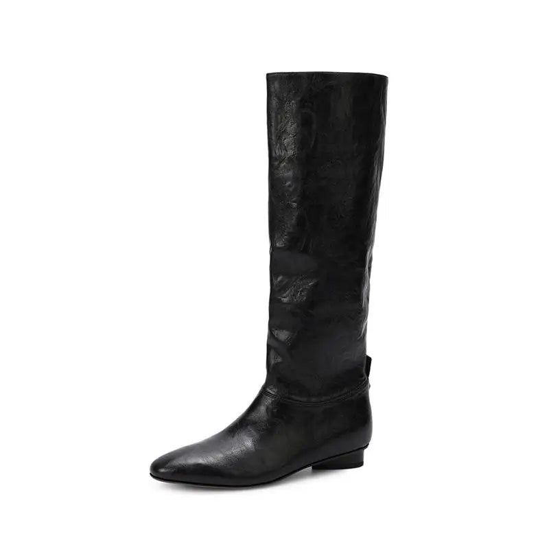 Autumn Microfiber Riding Boots