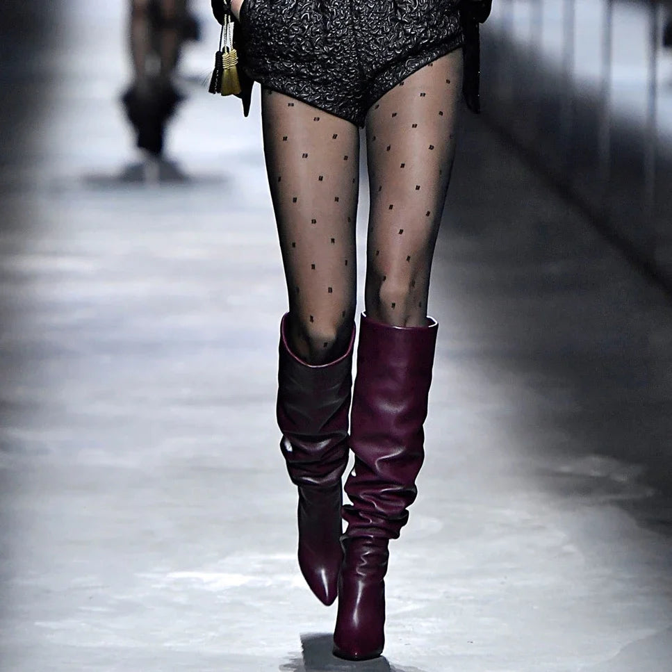 Suede trouser legs Boots