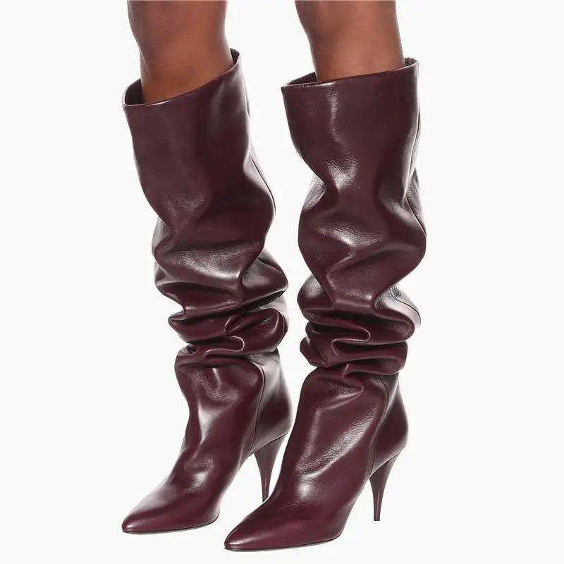 Suede trouser legs Boots