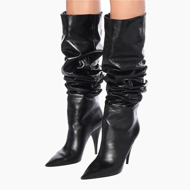 Suede trouser legs Boots